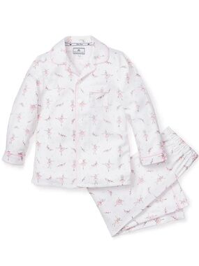 Petite Plume Kid's Twill Pajama Set- Sugar Plum Fairy Ballerina 8